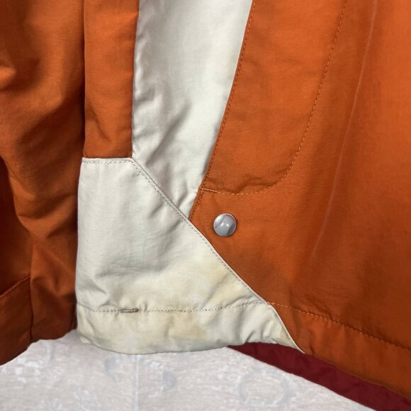 LL Bean men's 3-in-1 jacket zip-out fleece lining orange water resistant outdoor - Picture 4 of 14